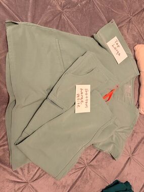 Figs Women's Scrub Joggers & Top in Sage Green